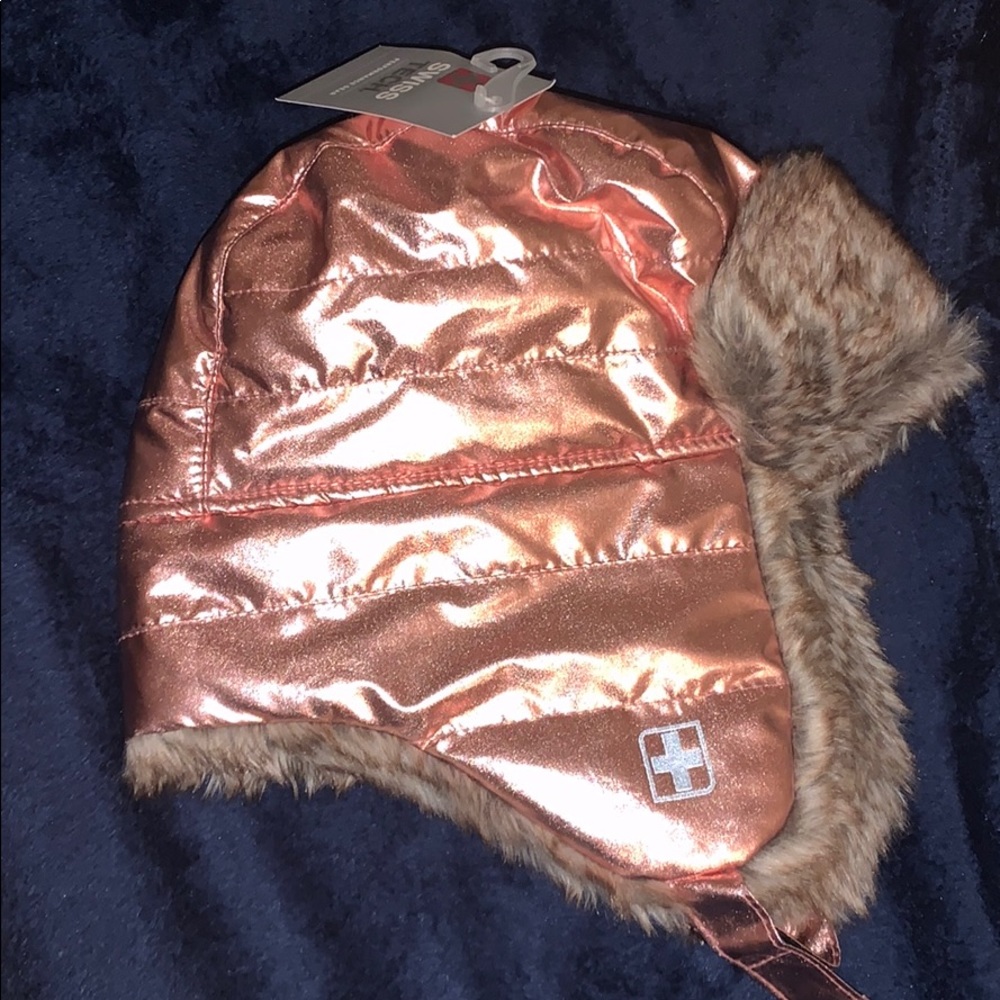 🎉Pink Metallic Snow Hat - Picture 2 of 4